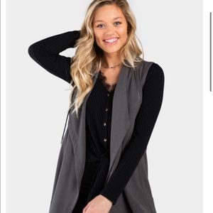 Francesca’s drape open vest